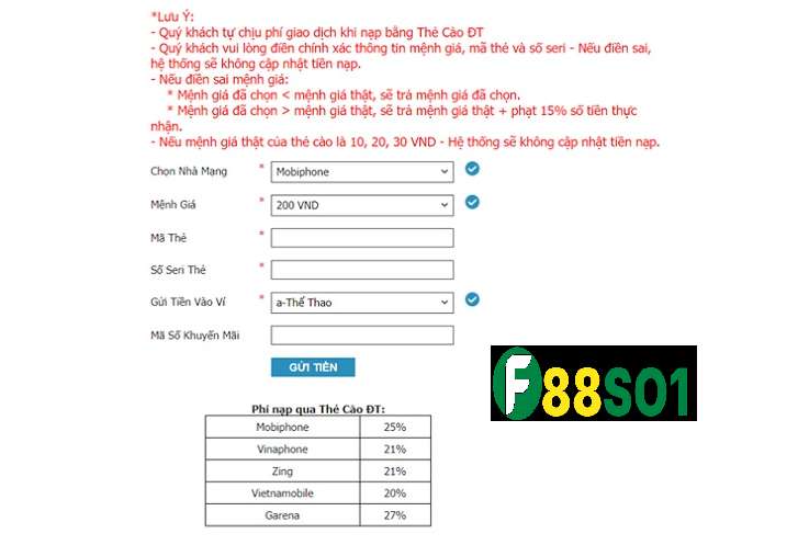Cách cá cược bằng thẻ cào Cach ca cuoc bang the cao Fb88 chi tiet