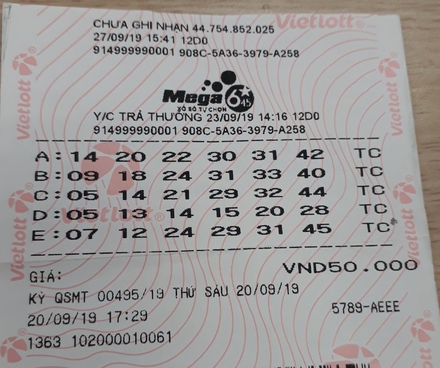 Giải thưởng Xổ số Jackpot Giai thuong Xo so Jackpot