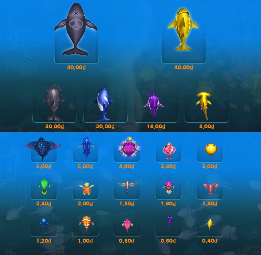 Bang tra thuong gam Fish Hunte