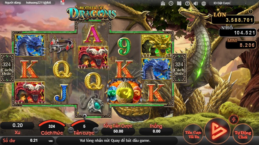 Diem dac biet game Me Rong Fb88