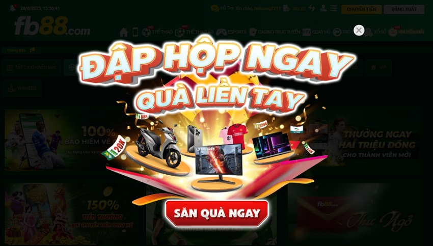 Cap nhat chuong trinh khuyen mai Fb88